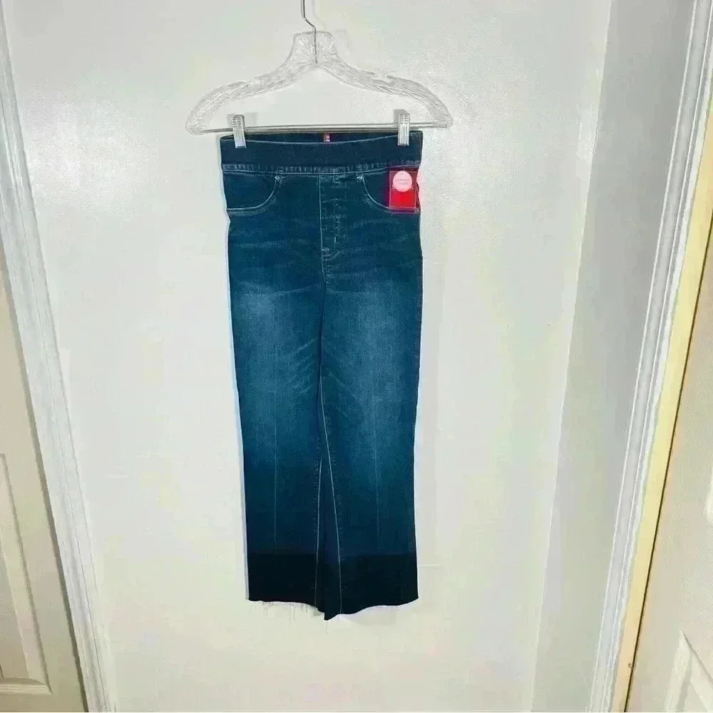 NWT SPANX Cropped Flare Denim Jeans